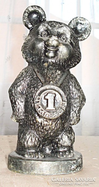 Misa, the mascot of the 1980 Moscow Olympics, made of metal /19 cm /