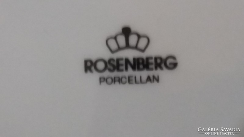 Porcelán(Rosenberg) rózsás szószos tál