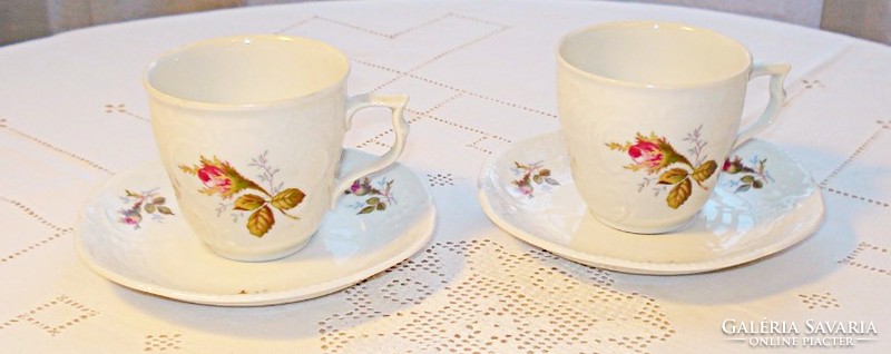 2 pcs rosenthal porcelain coffee cup with placemat plate