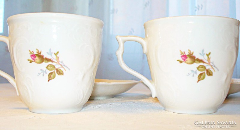 2 pcs rosenthal porcelain coffee cup with placemat plate