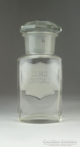 0P993 Antik nagyméretű gyógyszertári patika üveg