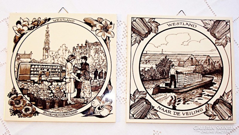 Dutch faience tiles pictures, wall decorations
