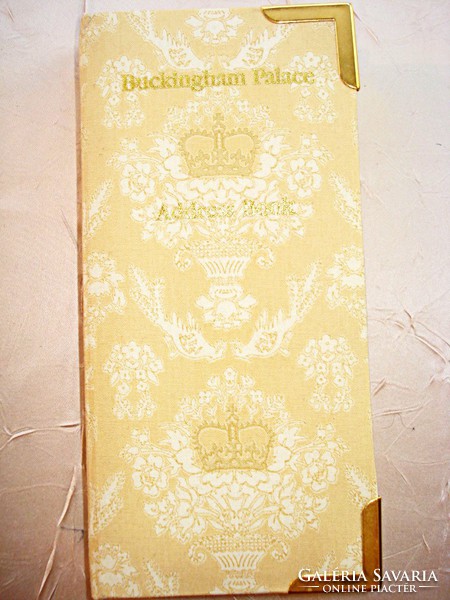 Elegáns angol címjegyzék, telefonregiszter (II. Erzsébet Királynő által engedélyezett)