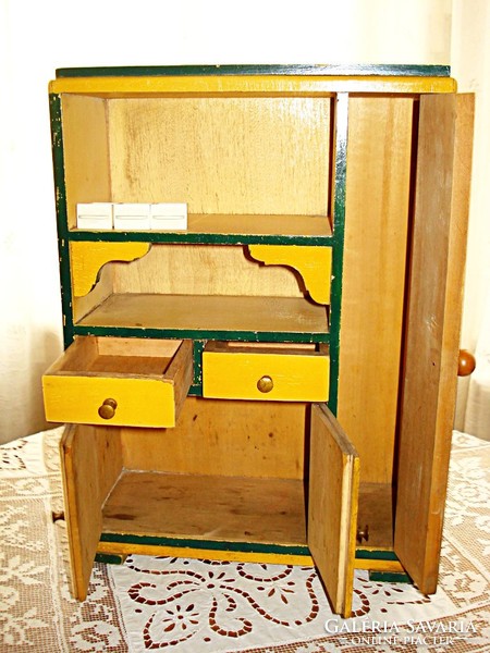 Art Nouveau toy kitchen cabinet