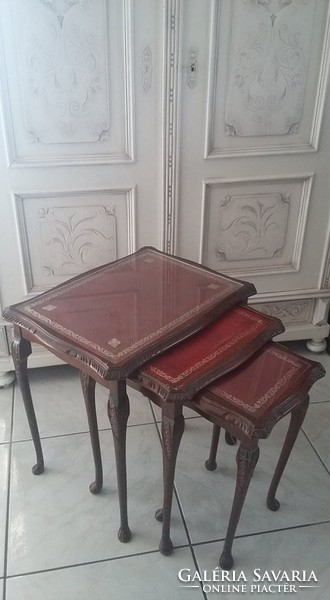 Barokk asztal garnitúra 3 db-os
