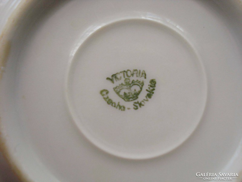 Antik porcelán mokkás csésze, aljjal /2 szett /