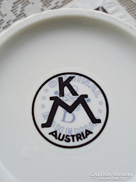 Tájképpel díszített, osztrák Bohemia porcelán bögre