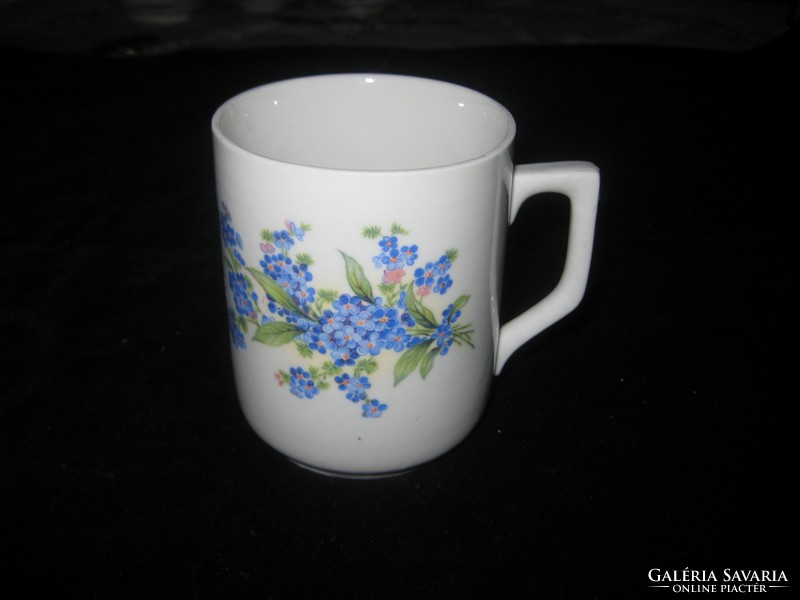 Zsolnay cup, forget-me-not, marked