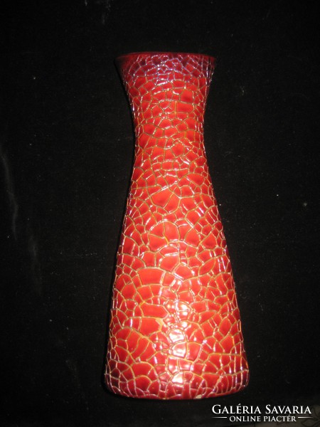 Zsolnay, oxblood glazed vase 11.5 x 28 cm