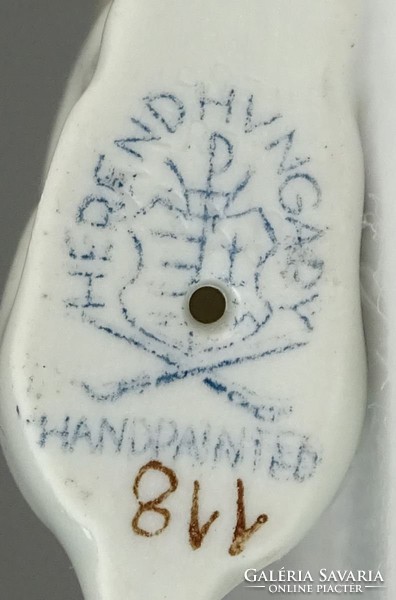 0Q421 Régi Herendi porcelán kajla fülű nyúl nyuszi