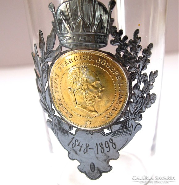 József Ferenc jubilee commemorative cup, rr!!! 1898