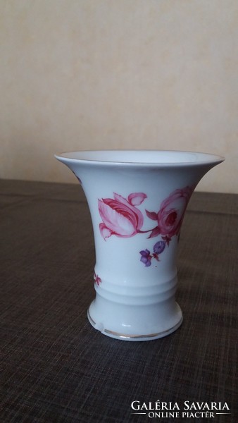 Rosenthal rózsa motívumos porcelán váza