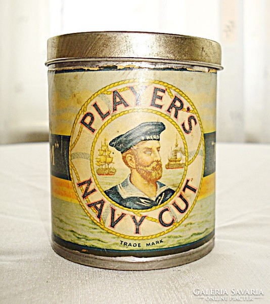 Player's Navy Cut fém cigarettásdoboz 1910-1925 közötti
