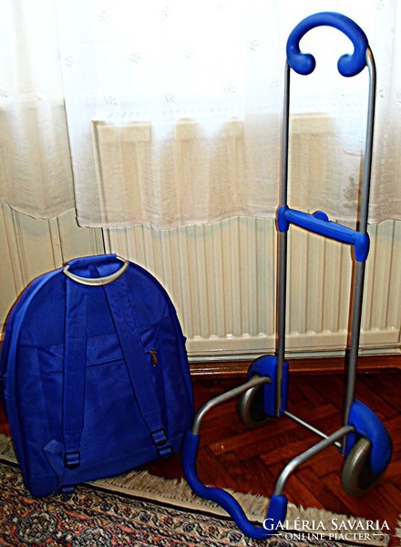 Wheeled shopping bag with aluminum frame / trolley /