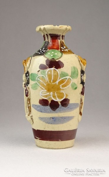 0Q474 Antik japán SATSUMA porcelán váza 12.5 cm