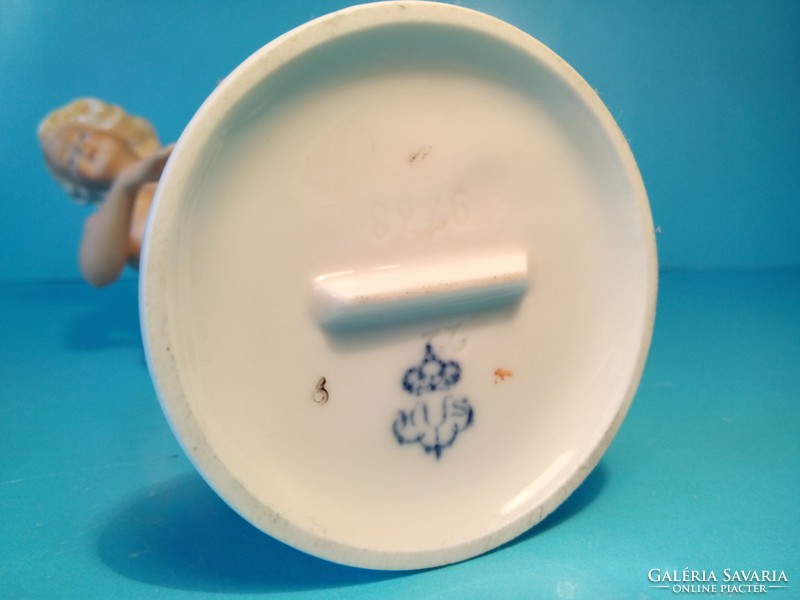 Vintage Unterweissbach porcelán akt jelzett