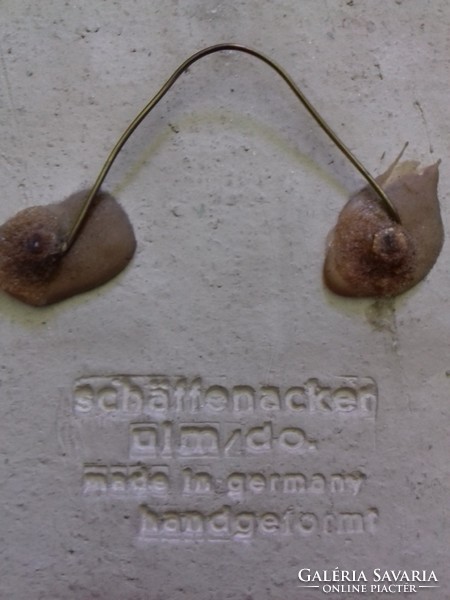 Helmut Schaffenacker - Antilop pár Mid Century kerámia falikép fali dísz