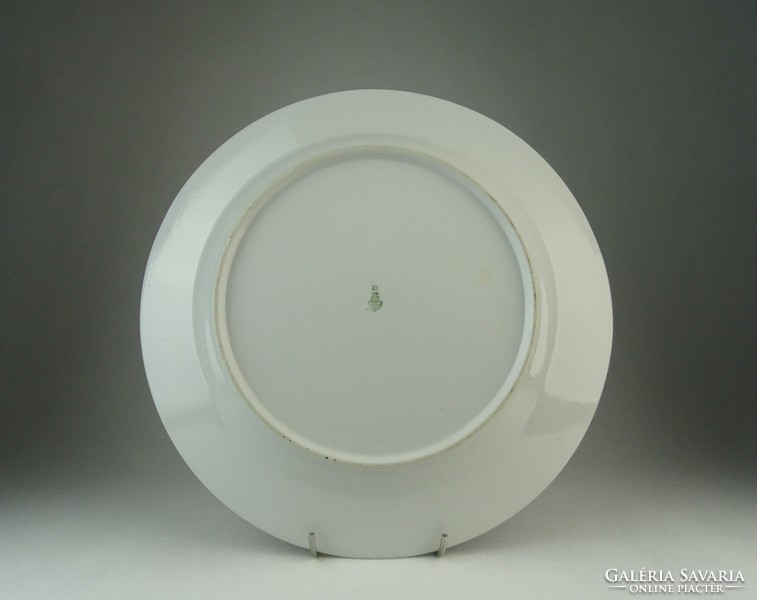 0Q845 Régi Zsolnay porcelán kínáló tál 32 cm
