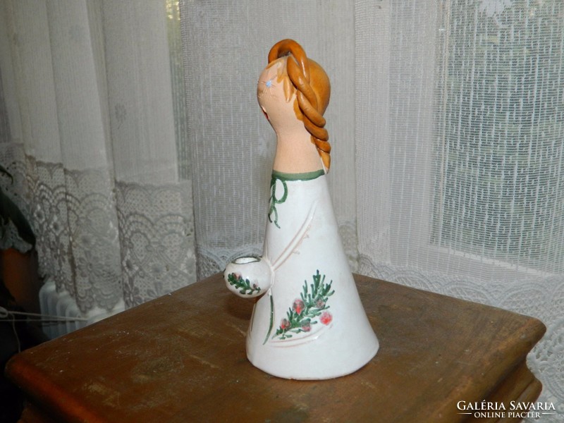 Győrbíró enikő ceramics: girl - candlestick