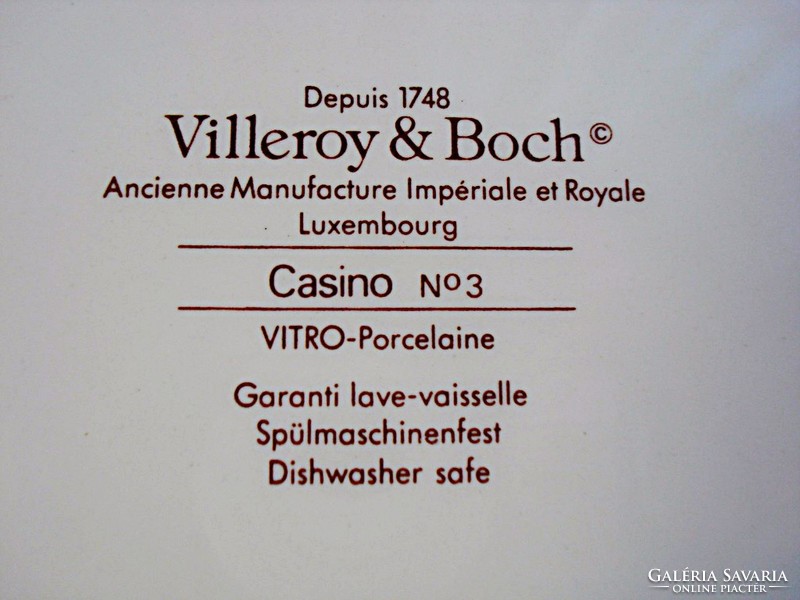 Villeroy & Boch ékszer és óratartó tál, Uraknak