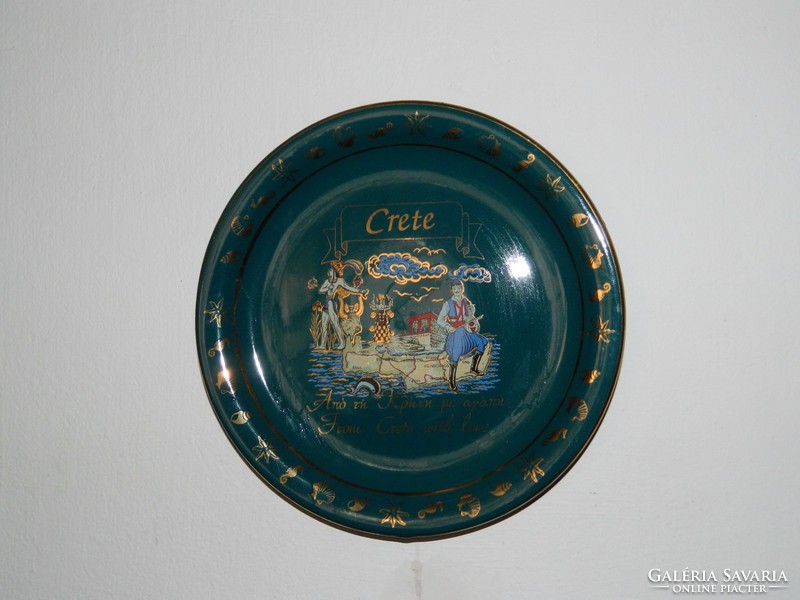 Gilt hand painted andrew designs wall plate chalk