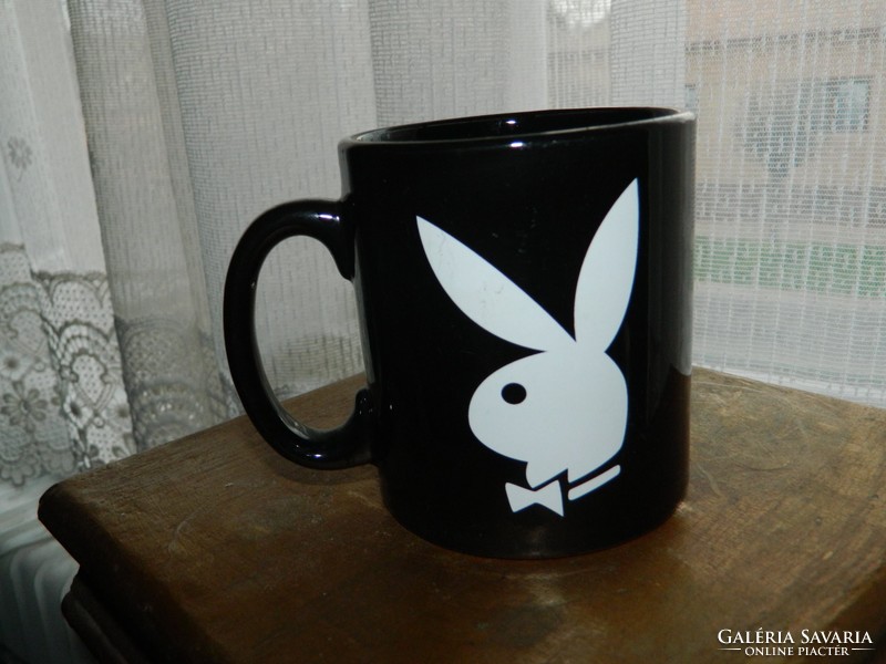 Vintage Playboy nyuszis fekete fehér csésze - gyűjteményes darab