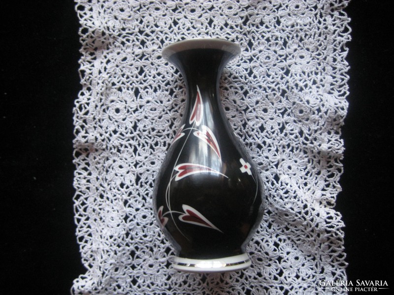 Schpehtsbrunn váza ,kézi festés  7 x 17 cm