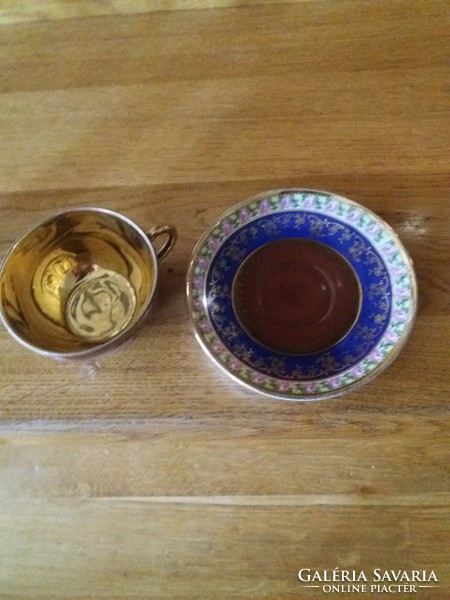 Zsolnay jelenetes kávés készlet régi