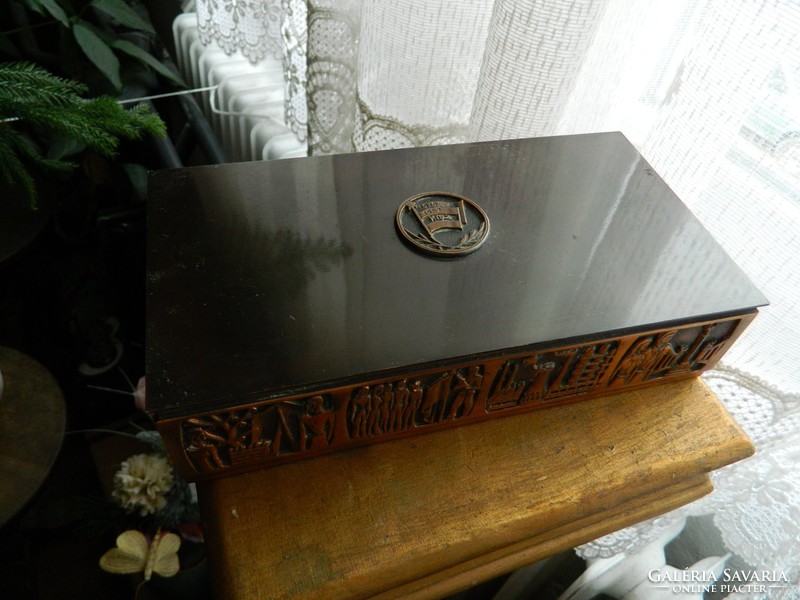 Bronze gift box, card box for a small anniversary - collector's rarity
