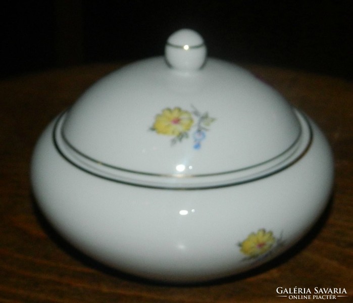 Vintage Hólloháza porcelain sugar bowl - bonbonier