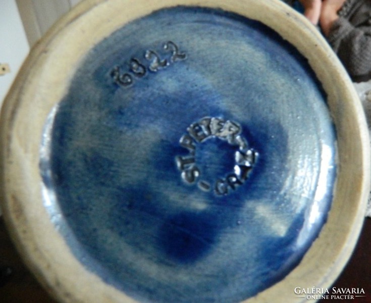 St. Peter graz glazed ceramic vase