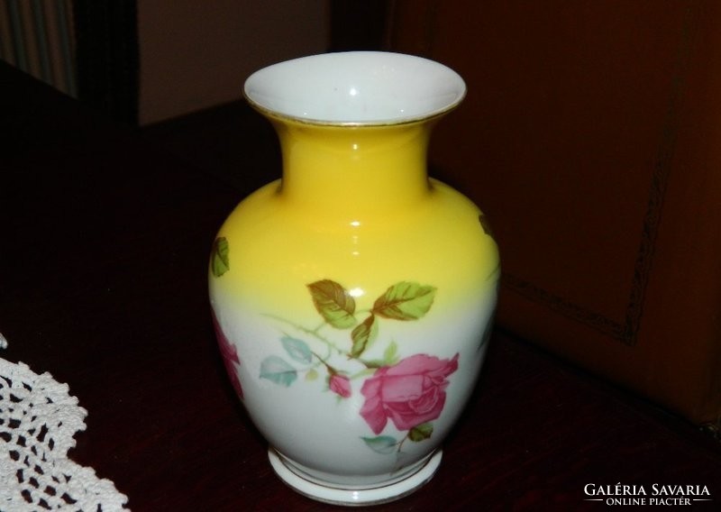 Antique raven house vase with floral design, ca. 100 years old