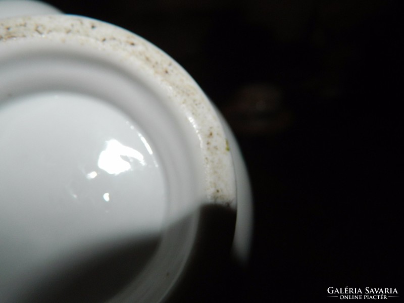100-year-old thick-walled Biedermeier porcelain cream spout