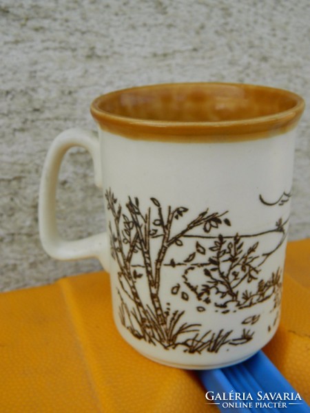 English ironstone porcelain mug