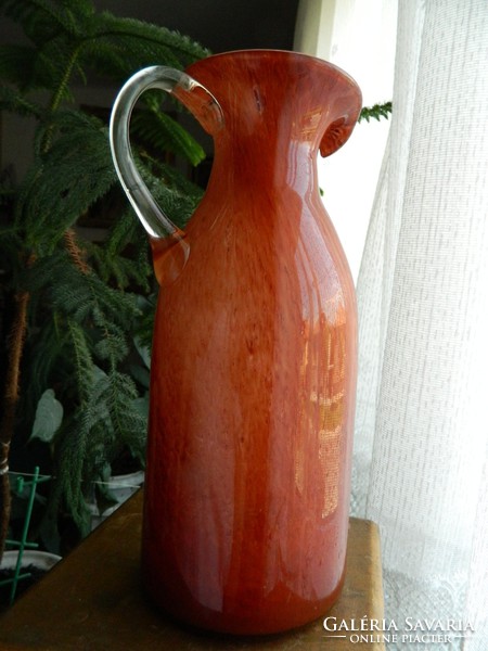 Large two-layer water jug - glass spout