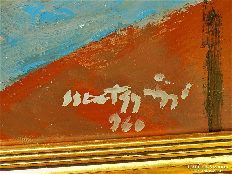 Szentgyörgyi Kornél ( 1916-2006) Asztali csendélet c. olajfestménye 86x66cm Eredeti Garanciával
