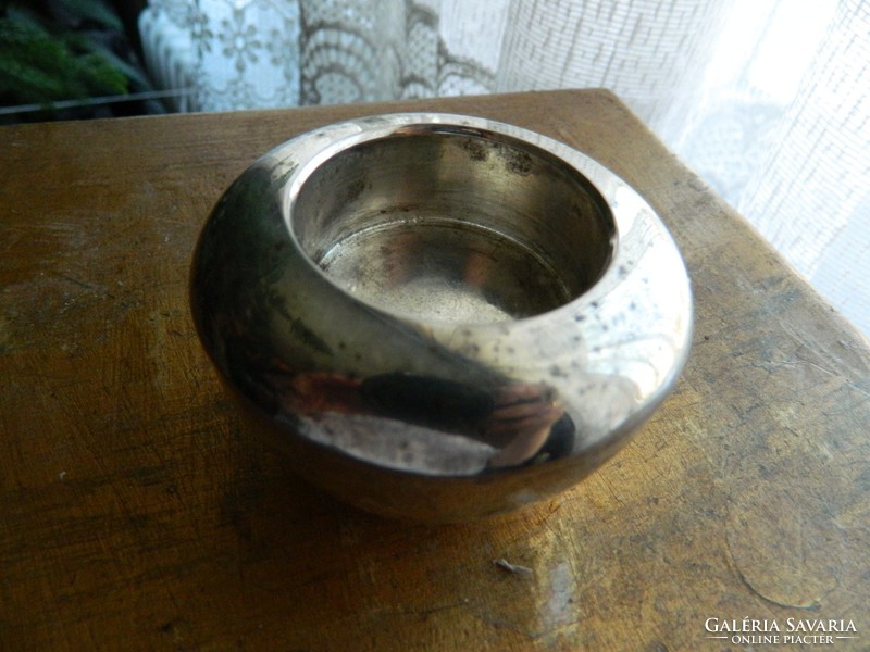 Art deco table metal candle holder