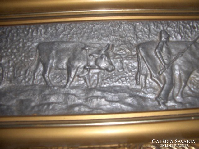 Pewter relief in a nice frame
