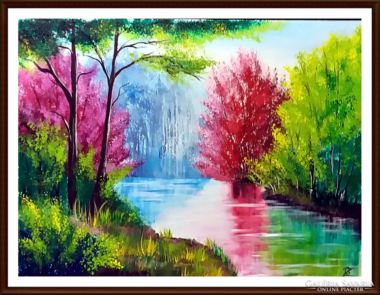 Cinnabar - the story of the river (30 x 40)
