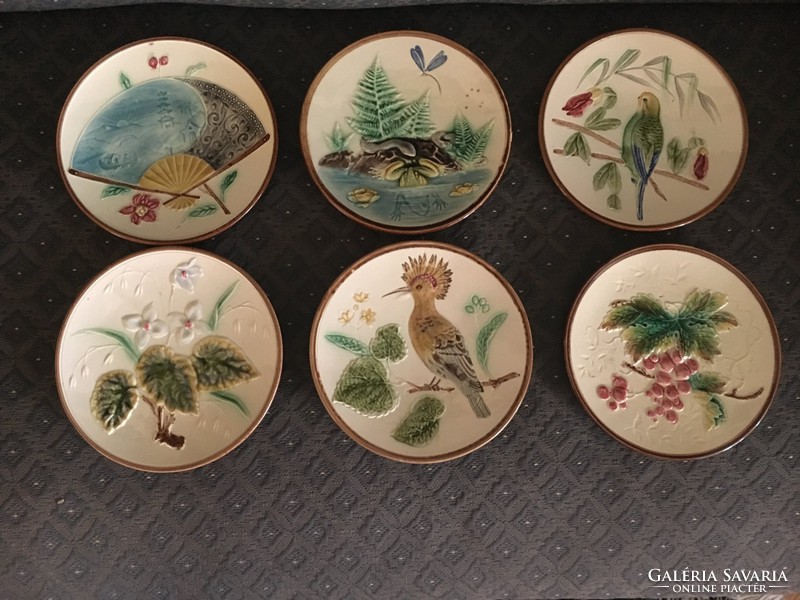 Faience cake or ornamental plates, 19th century