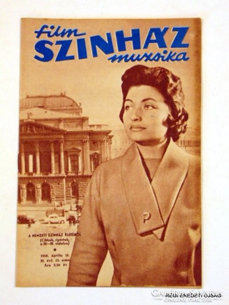 1959 április 10  /  FILM SZÍNHÁZ MUZSIKA  /  SZÜLETÉSNAPRA RÉGI EREDETI ÚJSÁG Szs.:  5410