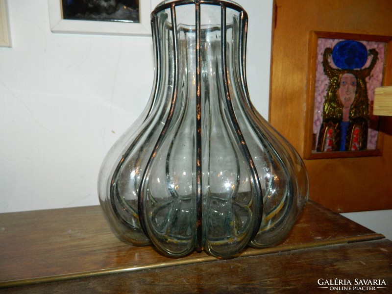 Glass and goldsmith's masterpiece: vase