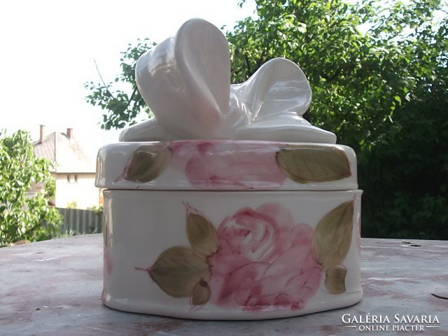 Decorative butter holder-bow sugar holder-table serving ceramics