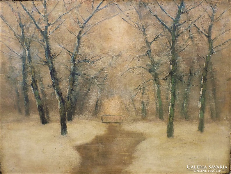 László Kézdi Kovács (1864-1942) landscape.C. Oil painting 120x95cm with original guarantee !!!!!