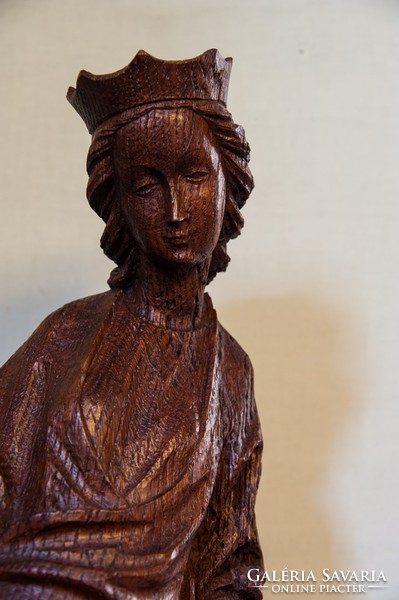 Gothic female saint- oak-circa 1516