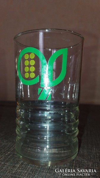 3db. RETRO üveg pohár