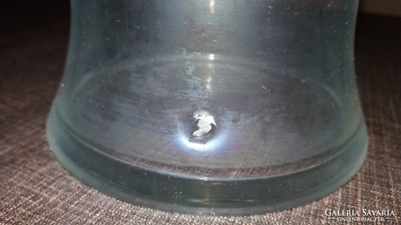 Nagyon régi szecessziós üveg vízes kancsó 25cm