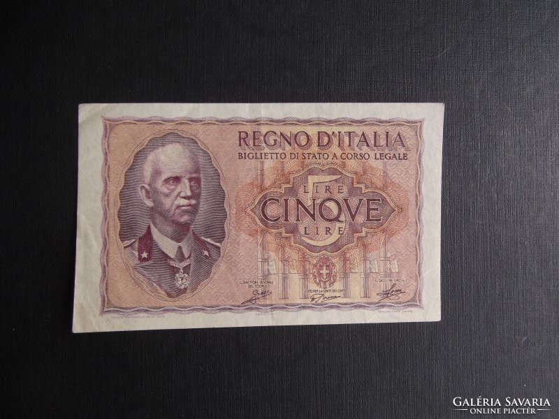 Olaszország - 5 lire (1944)