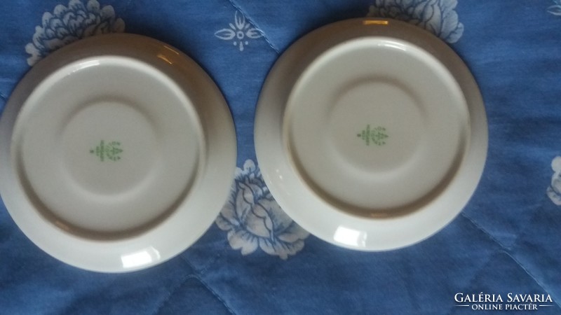 Hollóházi porcelán csészealjak ( 2 db.)