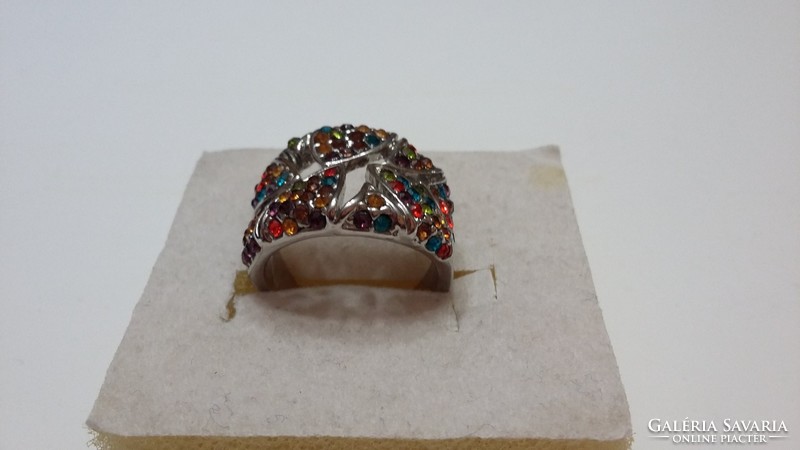 Colorful glitter ring